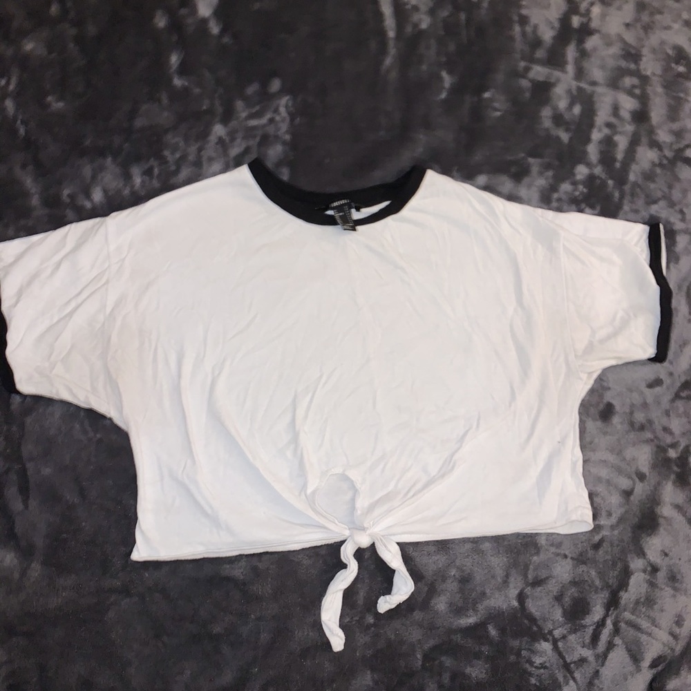 Forever 21 white crop top